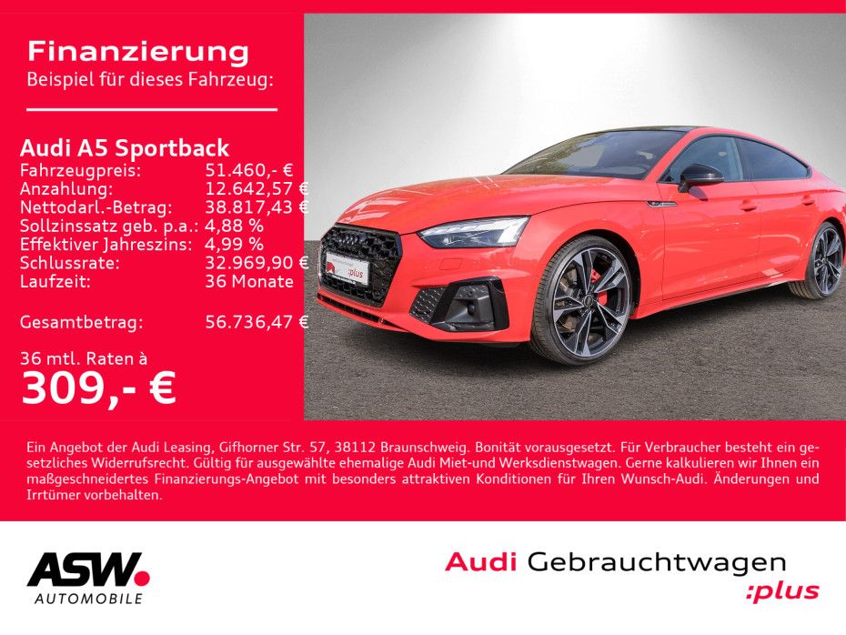 Audi A5 Sportback S line 40TDI quattro Navi Matrix VC
