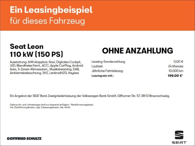 Seat Leon Sportstourer FR TDI DSG AHK NAVI SITZHEIZUN