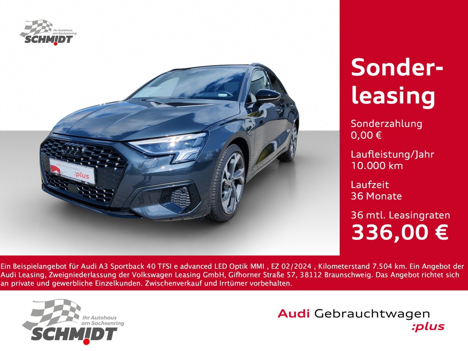 Audi A3 Sportback 40 TFSI e advanced - Samsaru's Car Outlet
