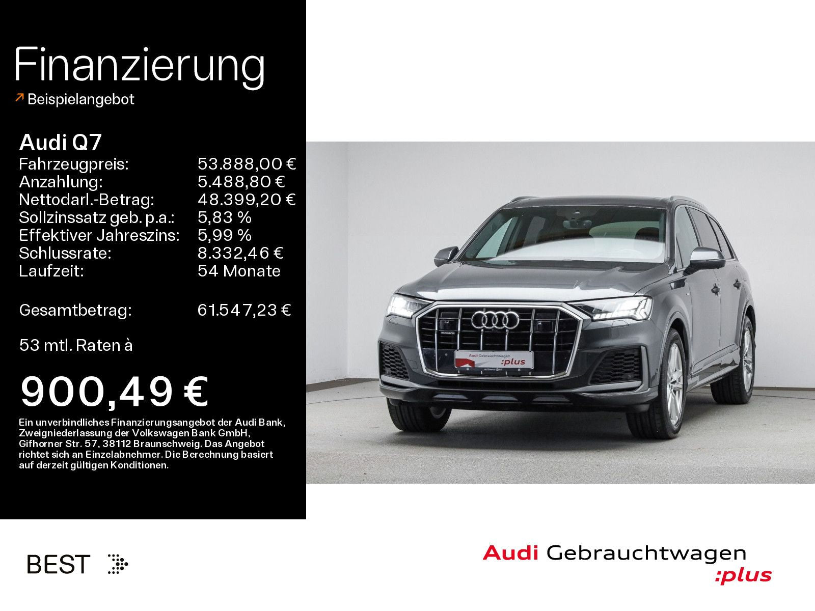 Audi Q7 55 TFSIe S line*Matrix*Assist*HUD*Pano*Air