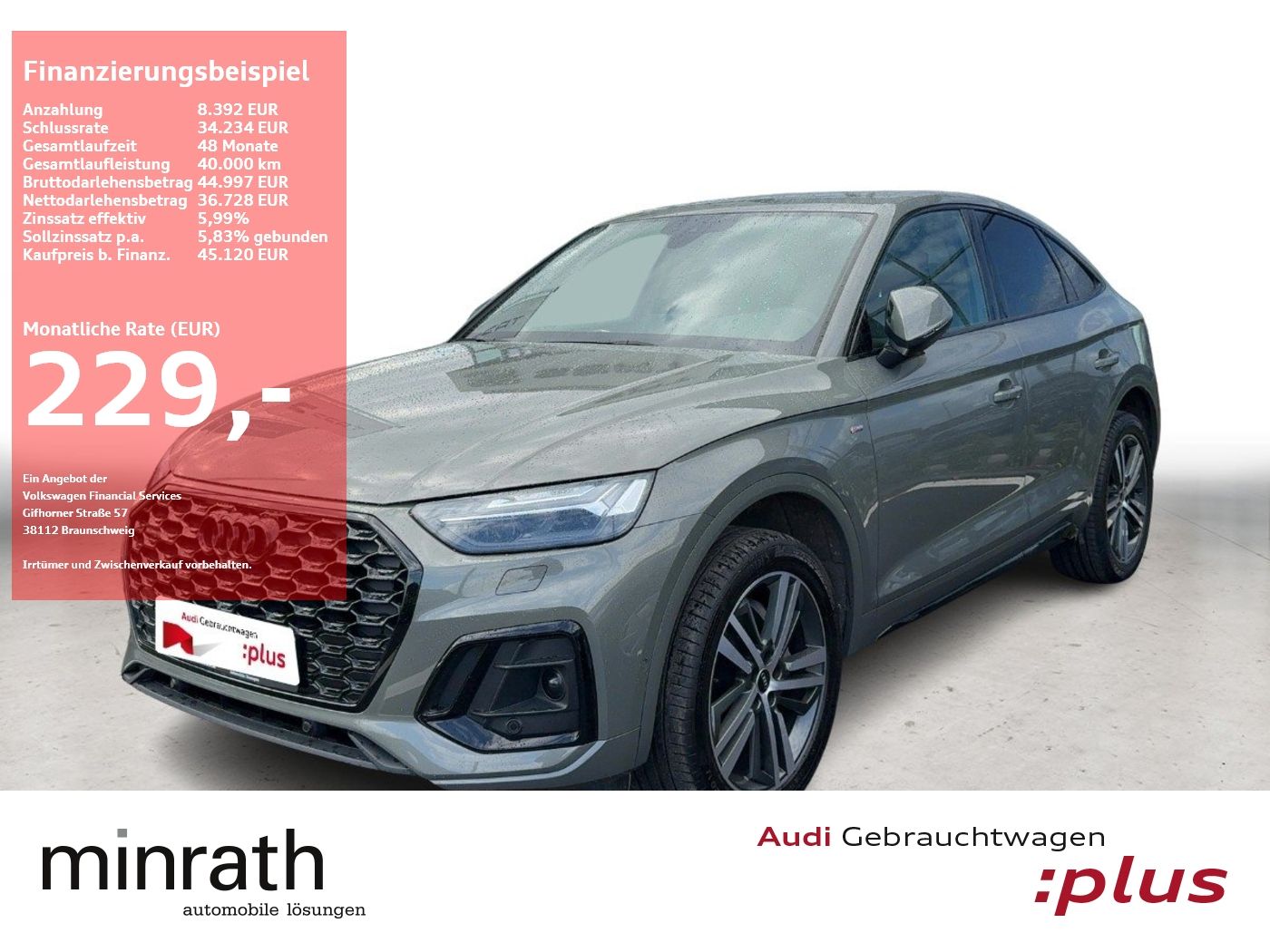 Audi Q5 Sportback 40 TDI quattro S-Line MATRIX+APP