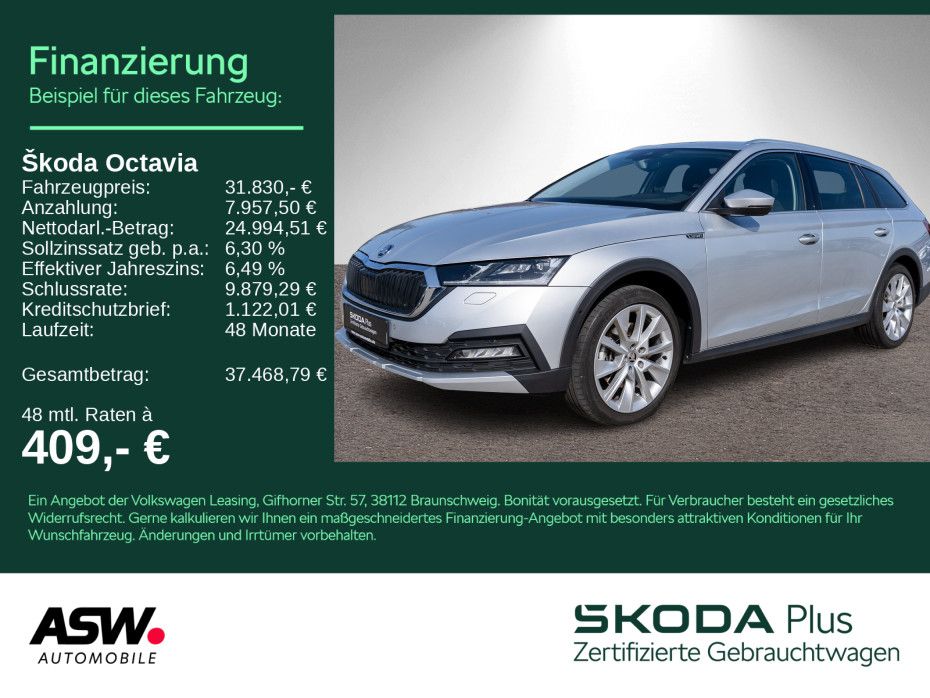 Skoda Octavia Combi Scout 4x4 2.0 TDI DSG HUD PANO AHK
