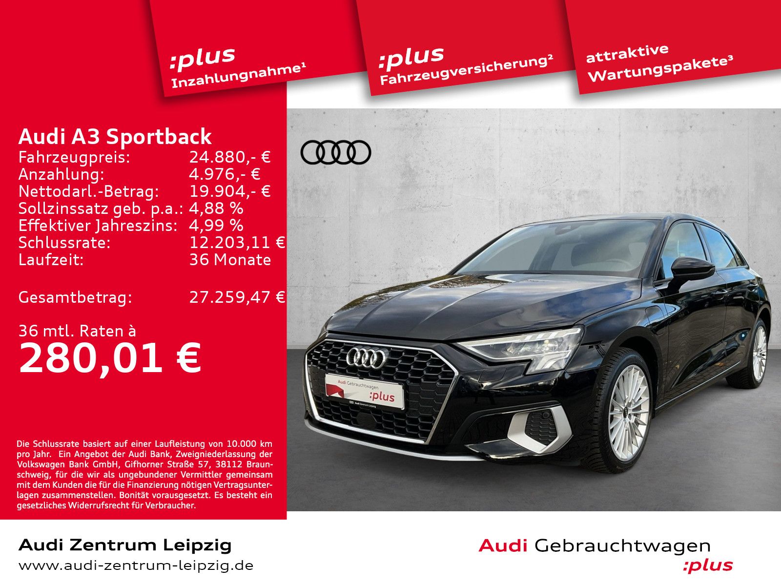 Audi A3 Sportback 40 TFSIe adv. *LED*Parkassistent*
