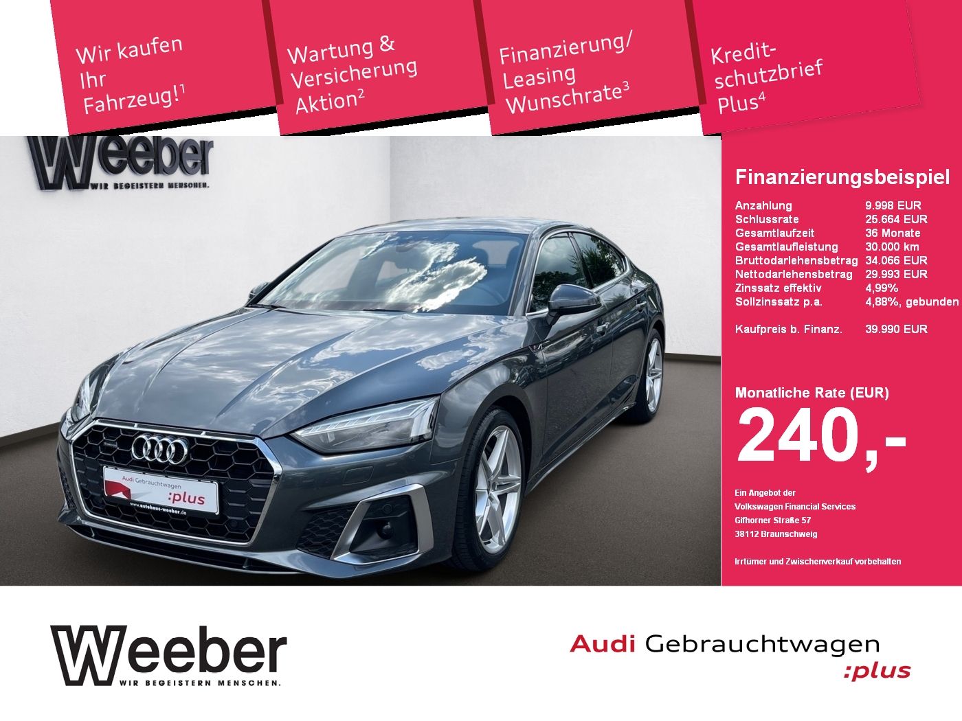 Audi A5 Sportback 50 quattro S-LINE NAVI MATRIX BANG-