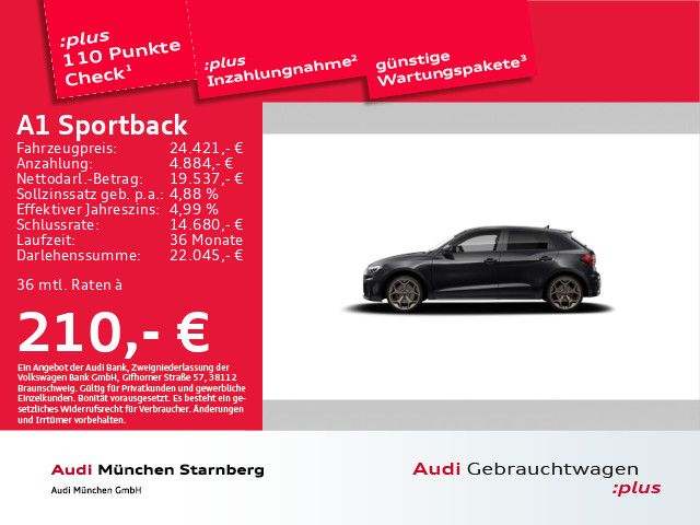Audi A1 Sportback 35 TFSI S line - Samsaru's Car Outlet