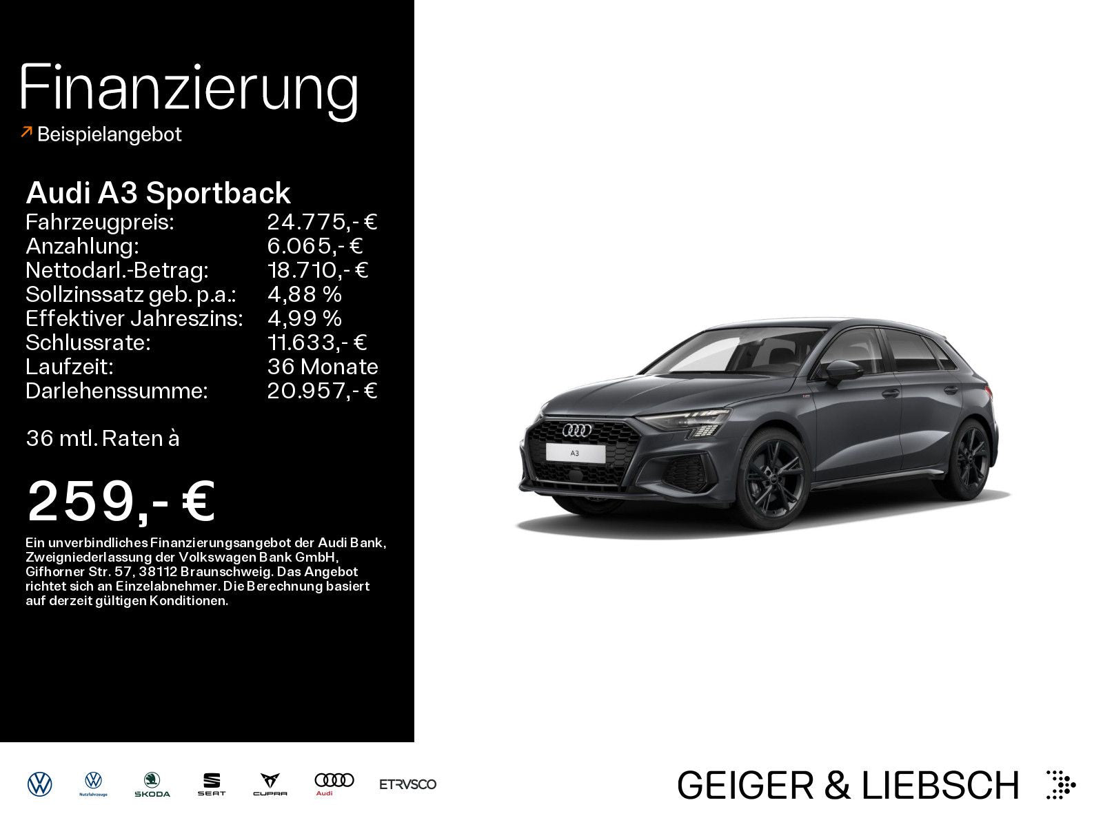 Audi A3 Sportback S line 35 TFSI - Samsaru's Car Outlet