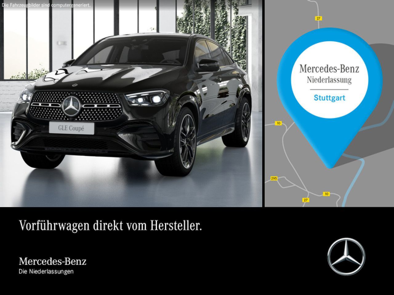 Mercedes-Benz GLE 450 d Coupé 4M AMG+NIGHT+PANO+360+AHK+HUD