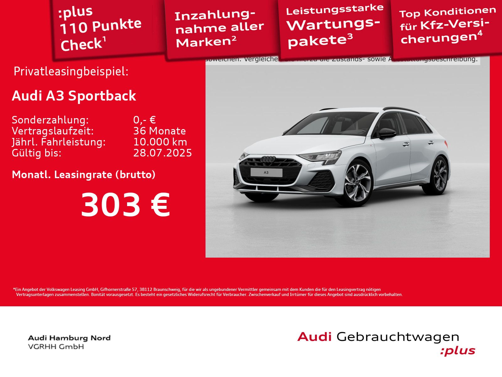 Audi A3 Sportback 30 TFSI S line S tronic - Samsaru's Car Outlet