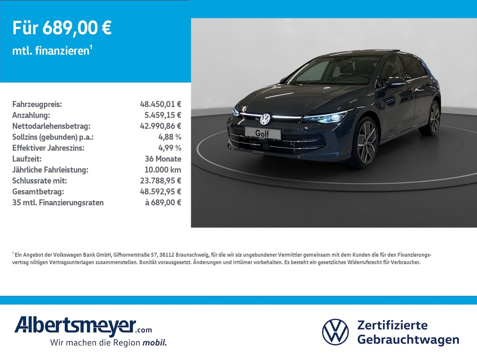 Volkswagen Golf VIII 1.5 eHybrid Style +DSG+AHK+MATRIX