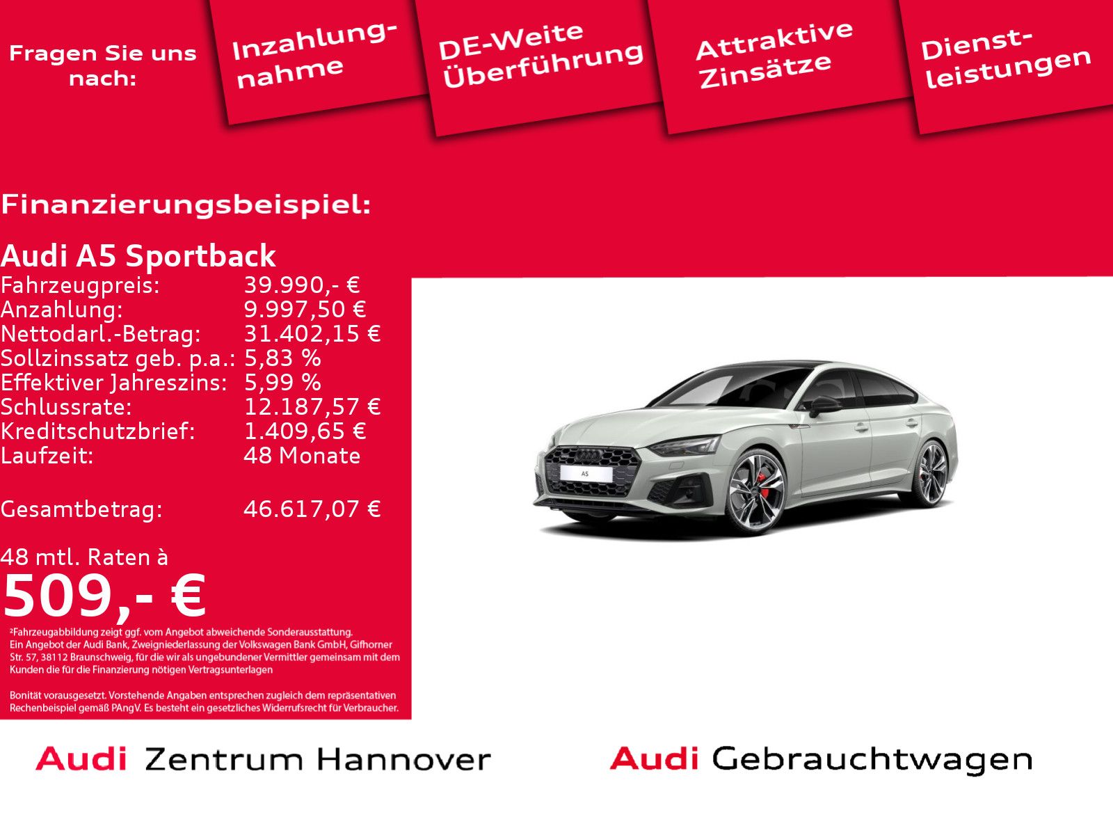 Audi A5 Sportback 40 TDI quattro S line competition p