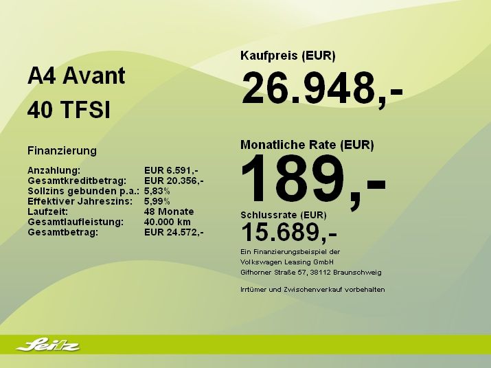 Audi A4 Avant 40 TFSI - Samsaru's Car Outlet