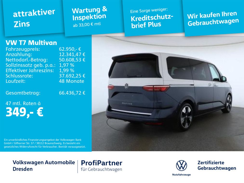 Volkswagen T7 Multivan Style LANG IQ NAV ACC AHZV AGR PANO