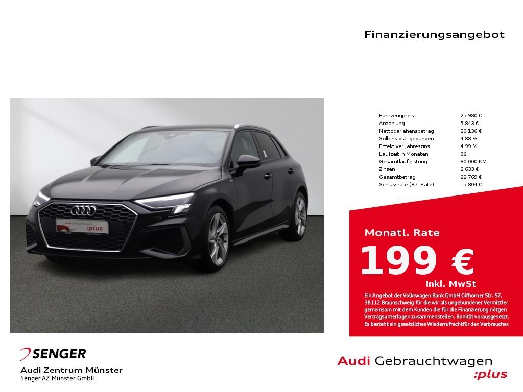 Audi A3 Sportback 30 TFSI S line MMI Navi LED Kamera