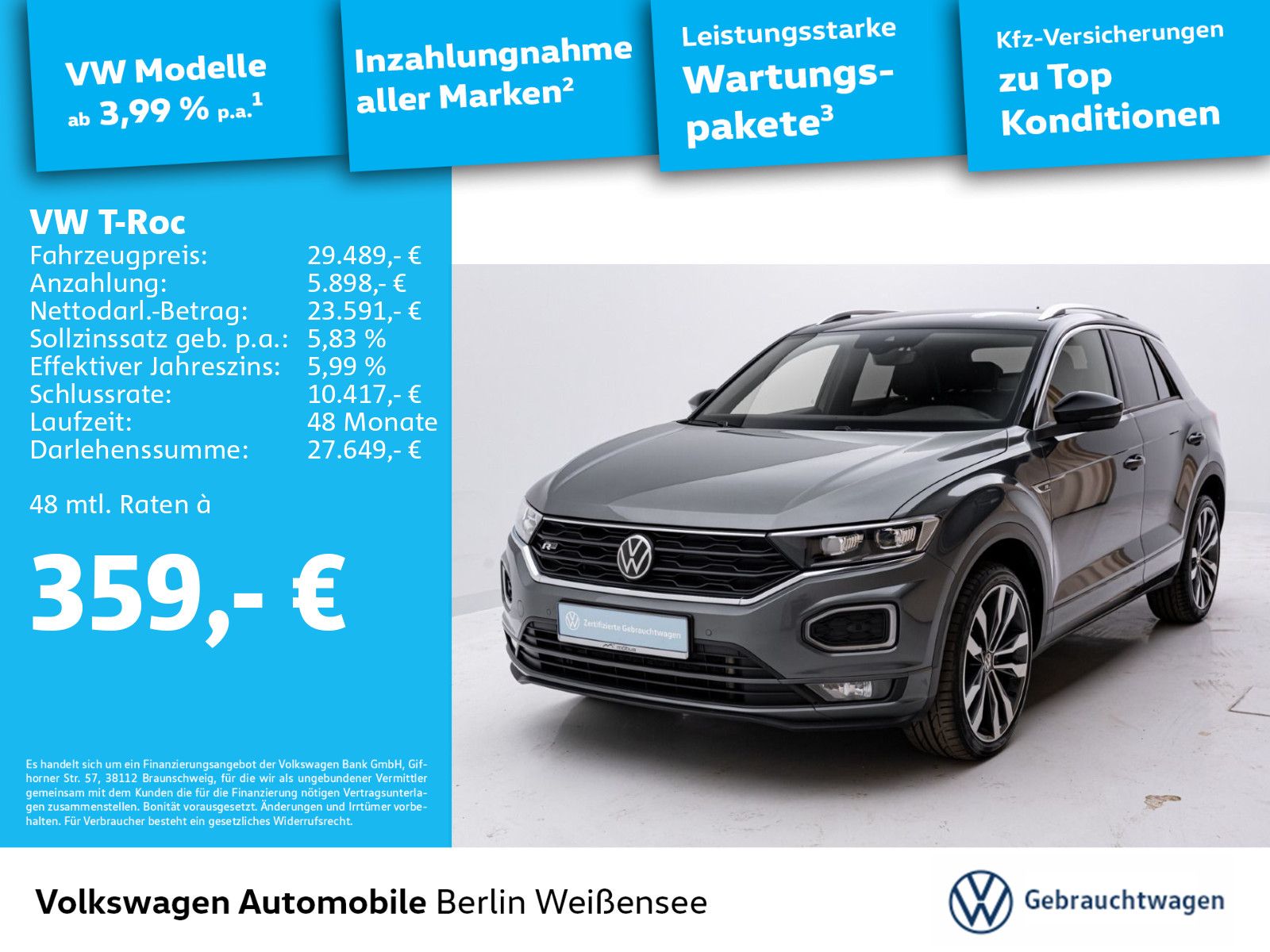 Volkswagen T-Roc 2.0 TSI DSG SPORT 4x4 - Samsaru's Car Outlet