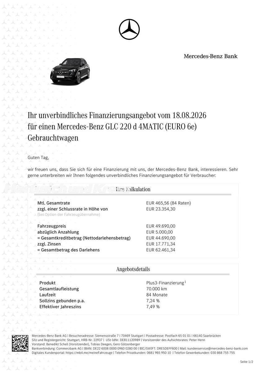Mercedes-Benz GLC 220 d Edition AMG Line 4Matic+Pano+Digital-L