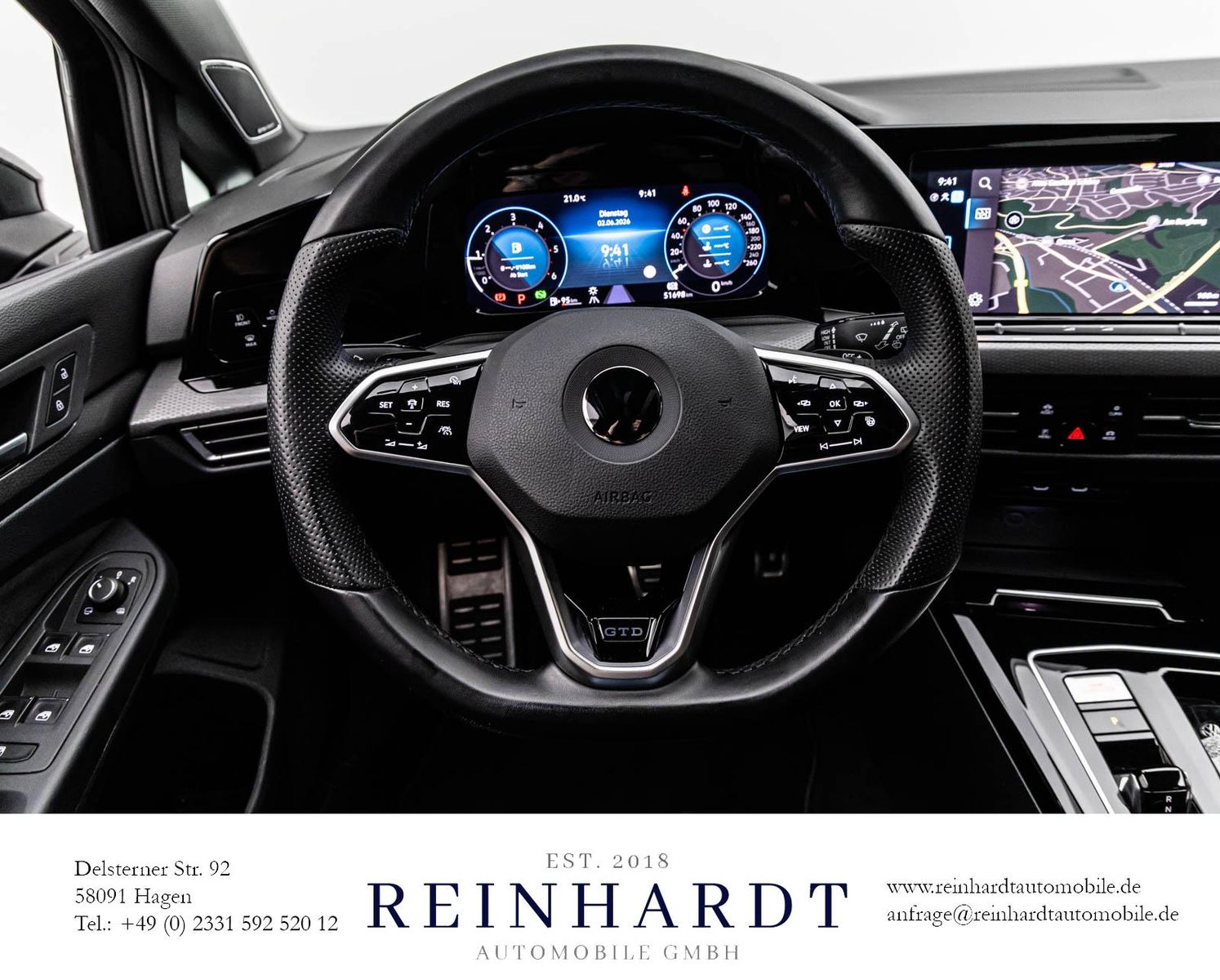 Volkswagen GOLF GTD ALL-BLACK ACC/PANO/SIDE/H&K/AHK/KAMERA