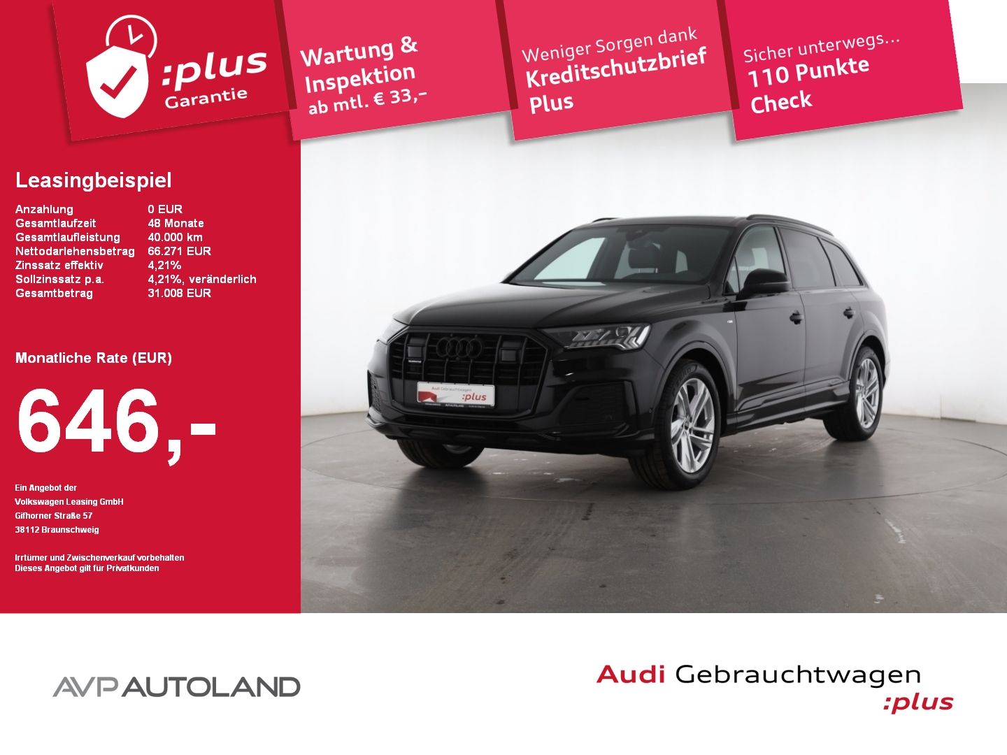 Audi Q7 50 TDI quattro tiptronic S line | PANO