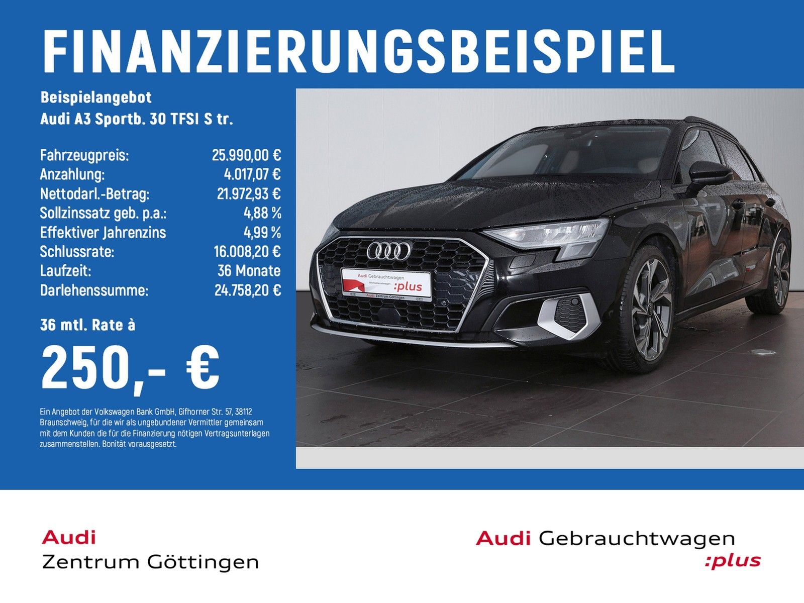 Audi A3 Sportb. 30 TFSI S tr. advanced +AHK +SOUND+VC
