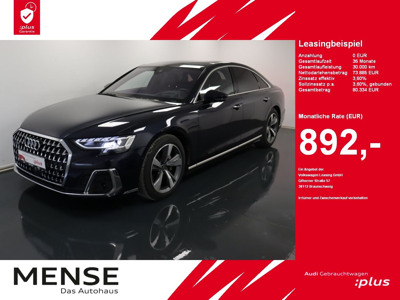 Audi A8 50 TDI quattro - Samsaru's Car Outlet