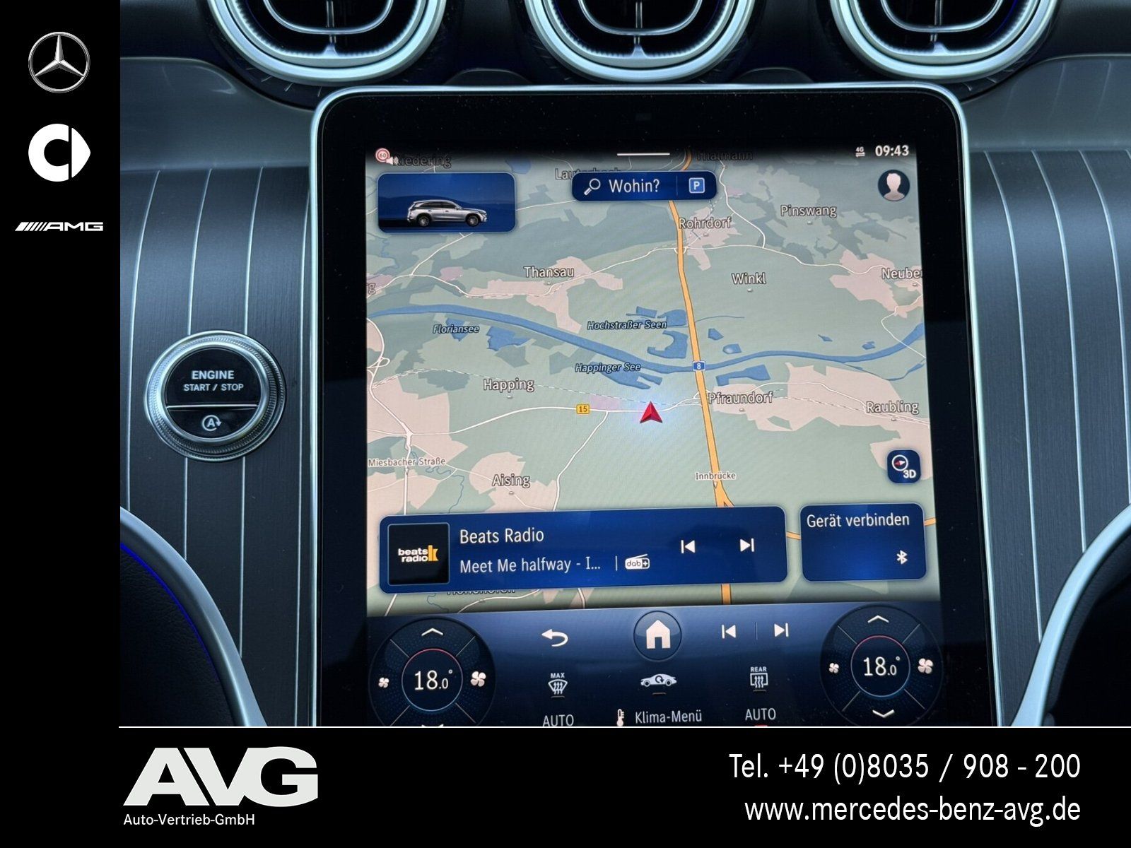 Mercedes-Benz GLC 450 d 4M AMG Pano HuD DIGITAL Stndhzg Night