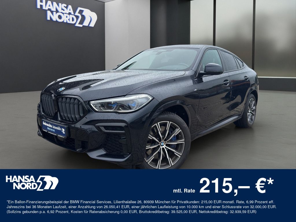 BMW X6 xDrive40d M-SPORT LASER HUD PANO B&W 20" AHK