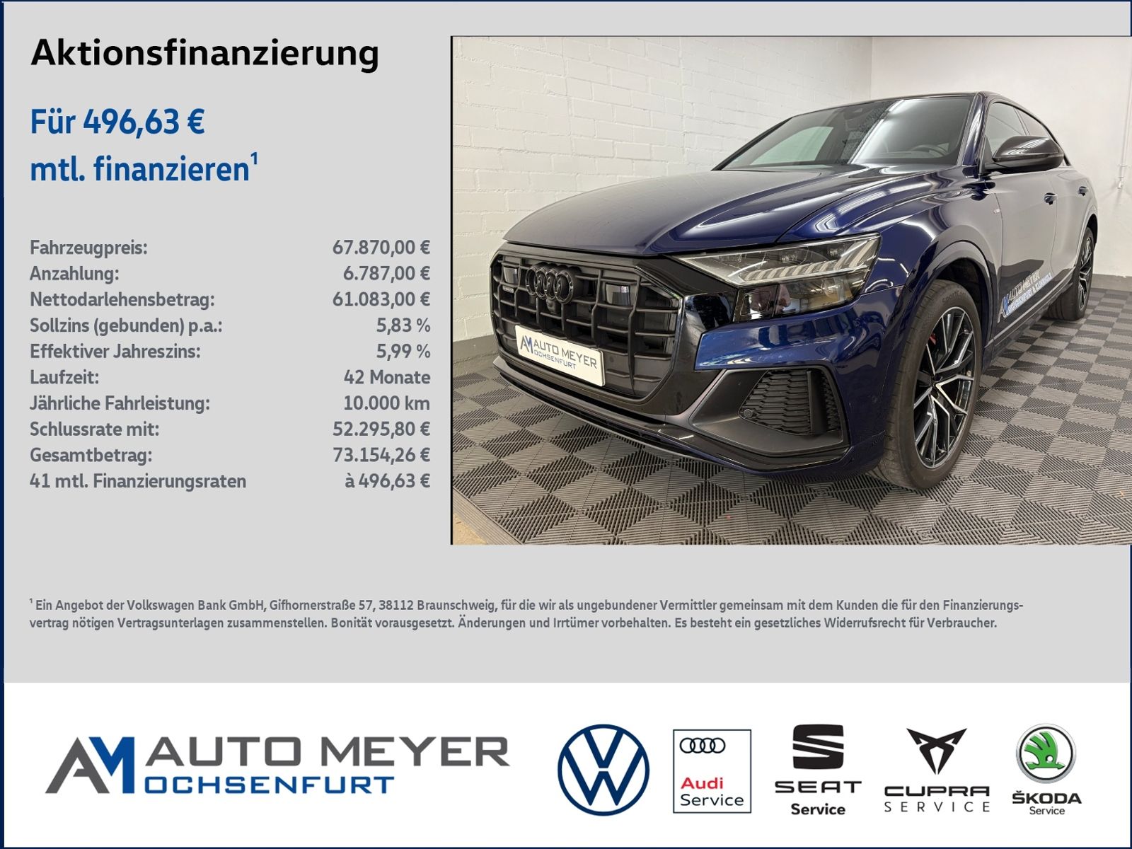 Audi Q8 quattro 50TDI S Line Competition plus HUD AHK
