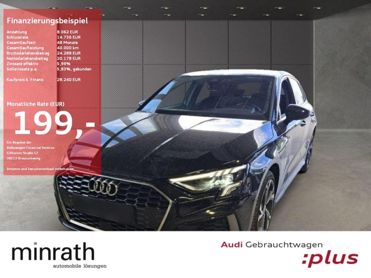 Audi A3 Sportback 40 TFSI e S-Line - Samsaru's Car Outlet