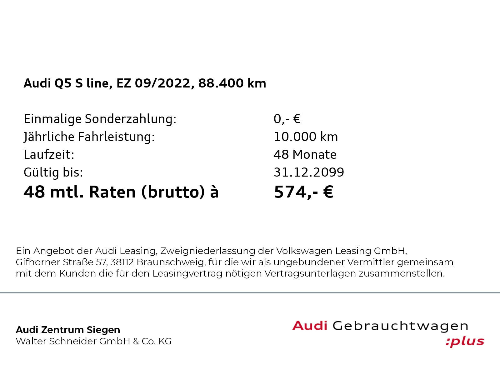 Audi Q5 50 TFSI e quattro Matrix LED Navi AHK S line