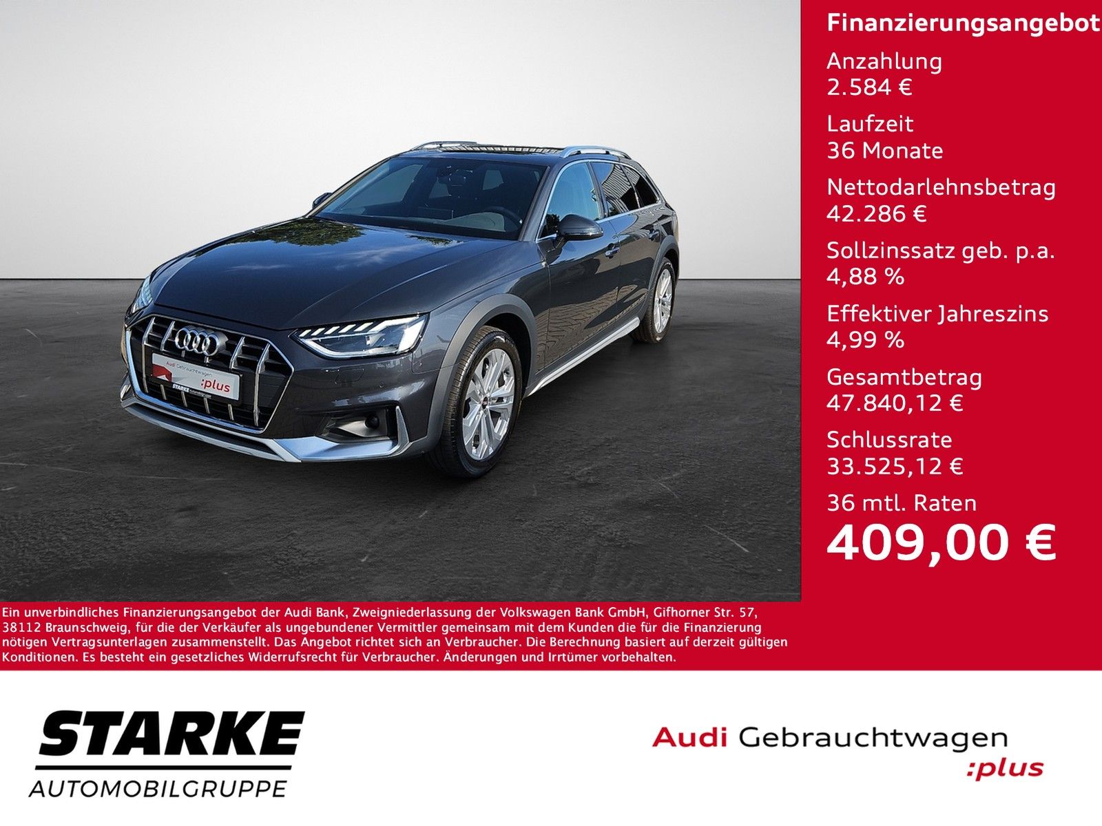 Audi A4 allroad 40 TDI S tronic quattro Navi plus LED