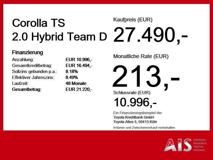 Toyota Corolla TS 2.0 Hybrid Team D CloudNavi*ACC*KAM*S