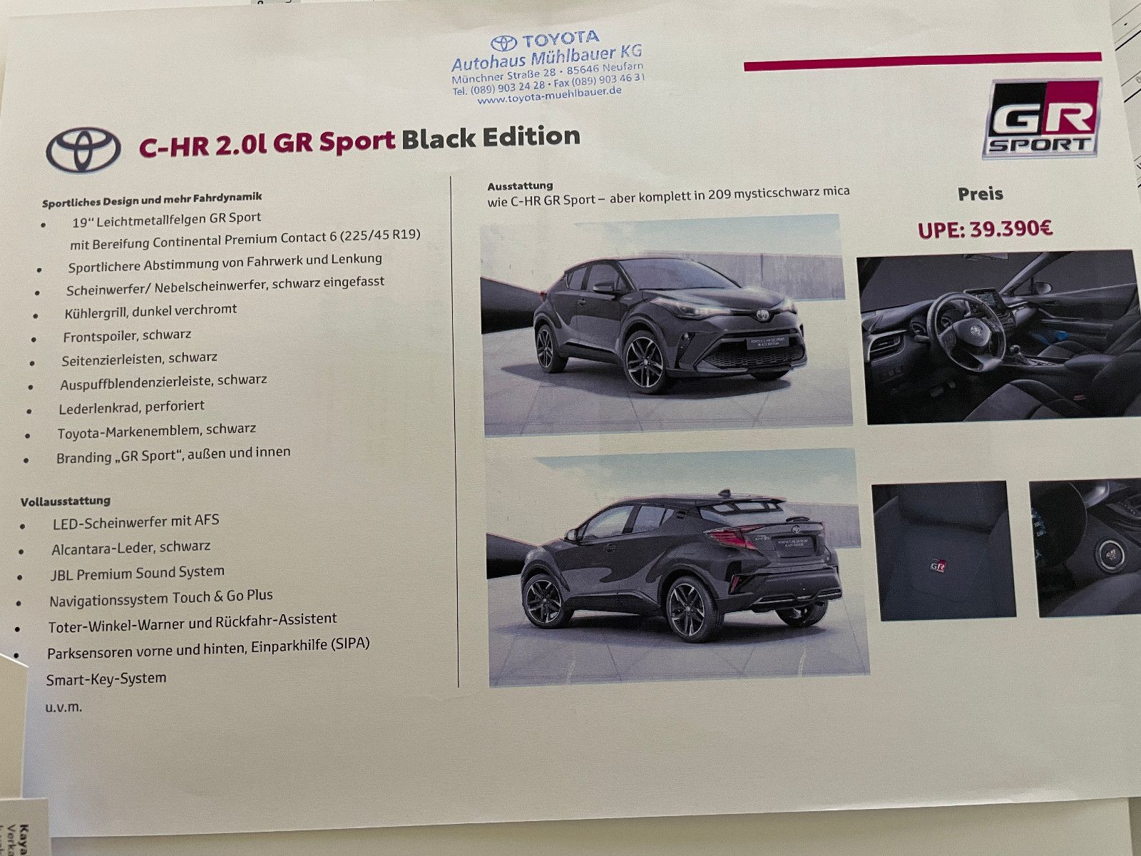 Toyota C-HR Hybrid GR Sport BLACK EDITION *LED*KAMERA*