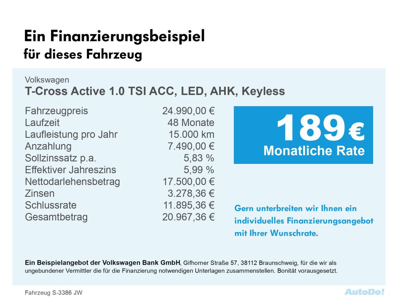 Volkswagen T-Cross Active 1.0 TSI - Samsaru's Car Outlet