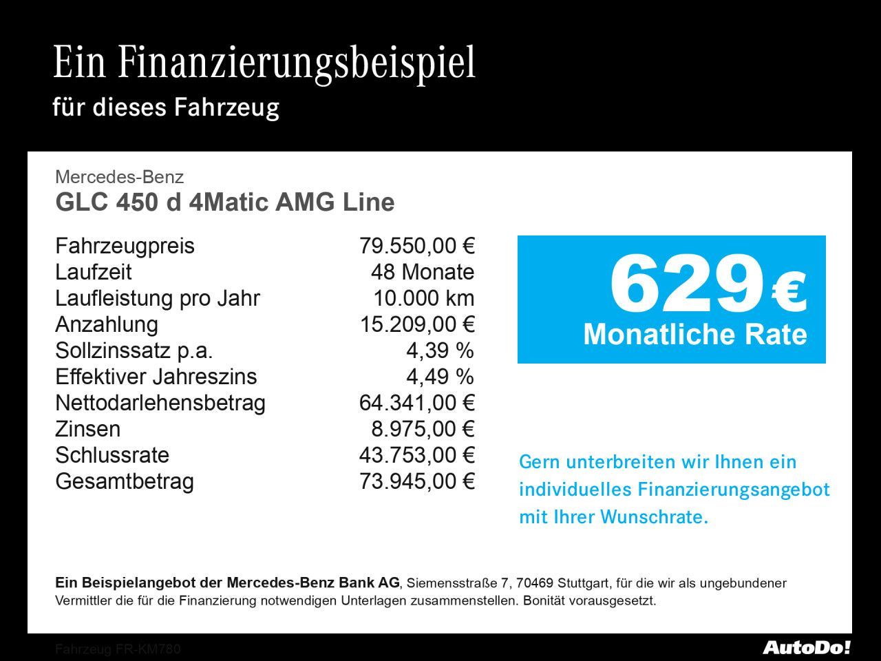 Mercedes-Benz GLC 450 d 4Matic AMG+AHK+PANO+BURMEST+360°