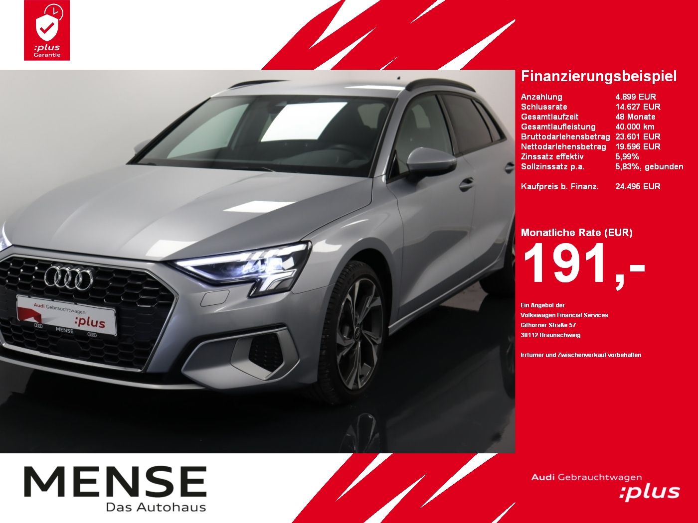 Audi A3 Sportback 30 TFSI advanced - Samsaru's Car Outlet