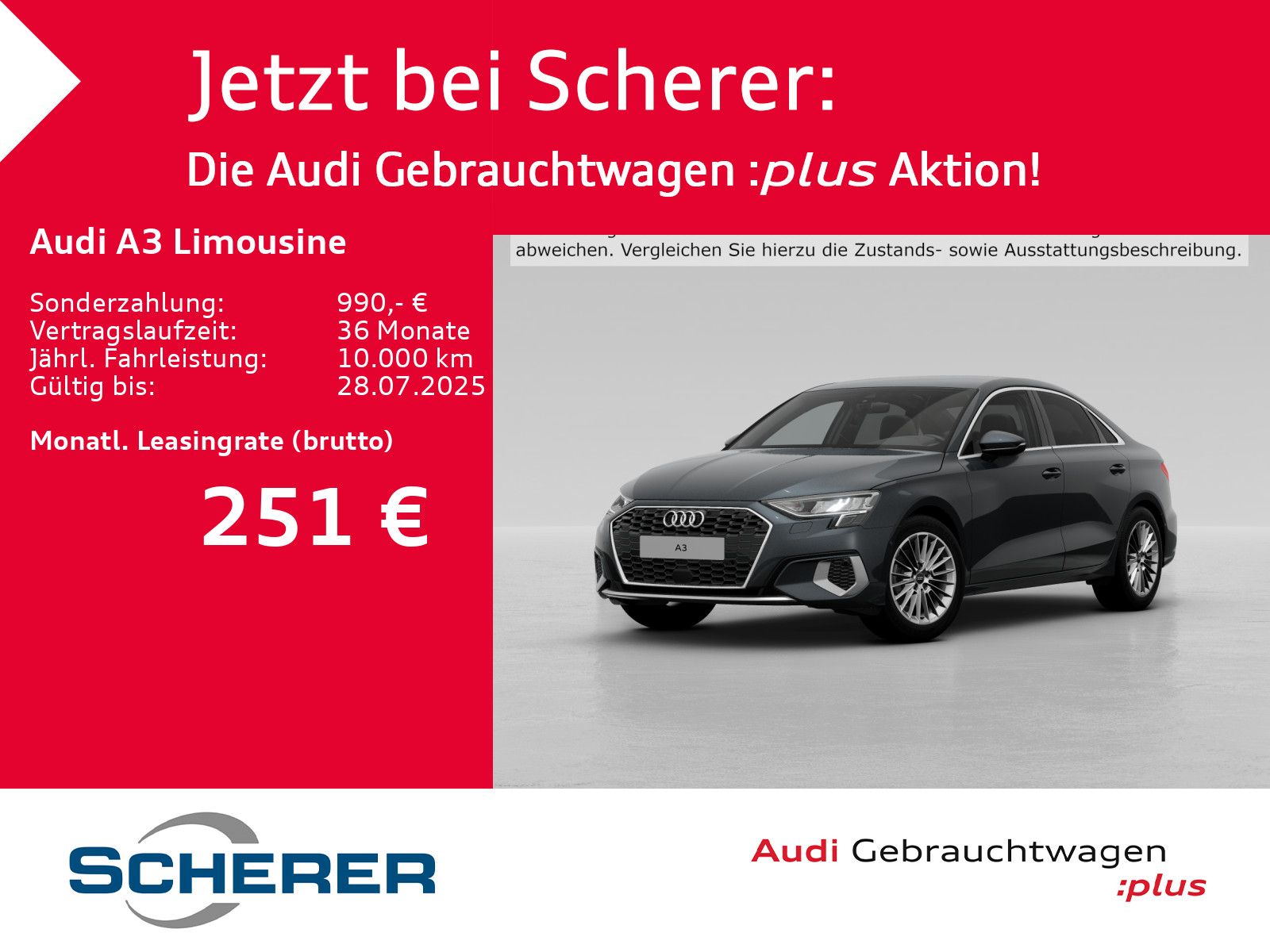 Audi A3 Limousine advanced 35 TFSI S tronic - Samsaru's Car Outlet