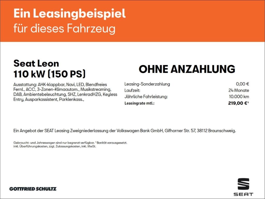 Seat Leon FR 2.0 TDI Navi Kamera Sitzheiz LED