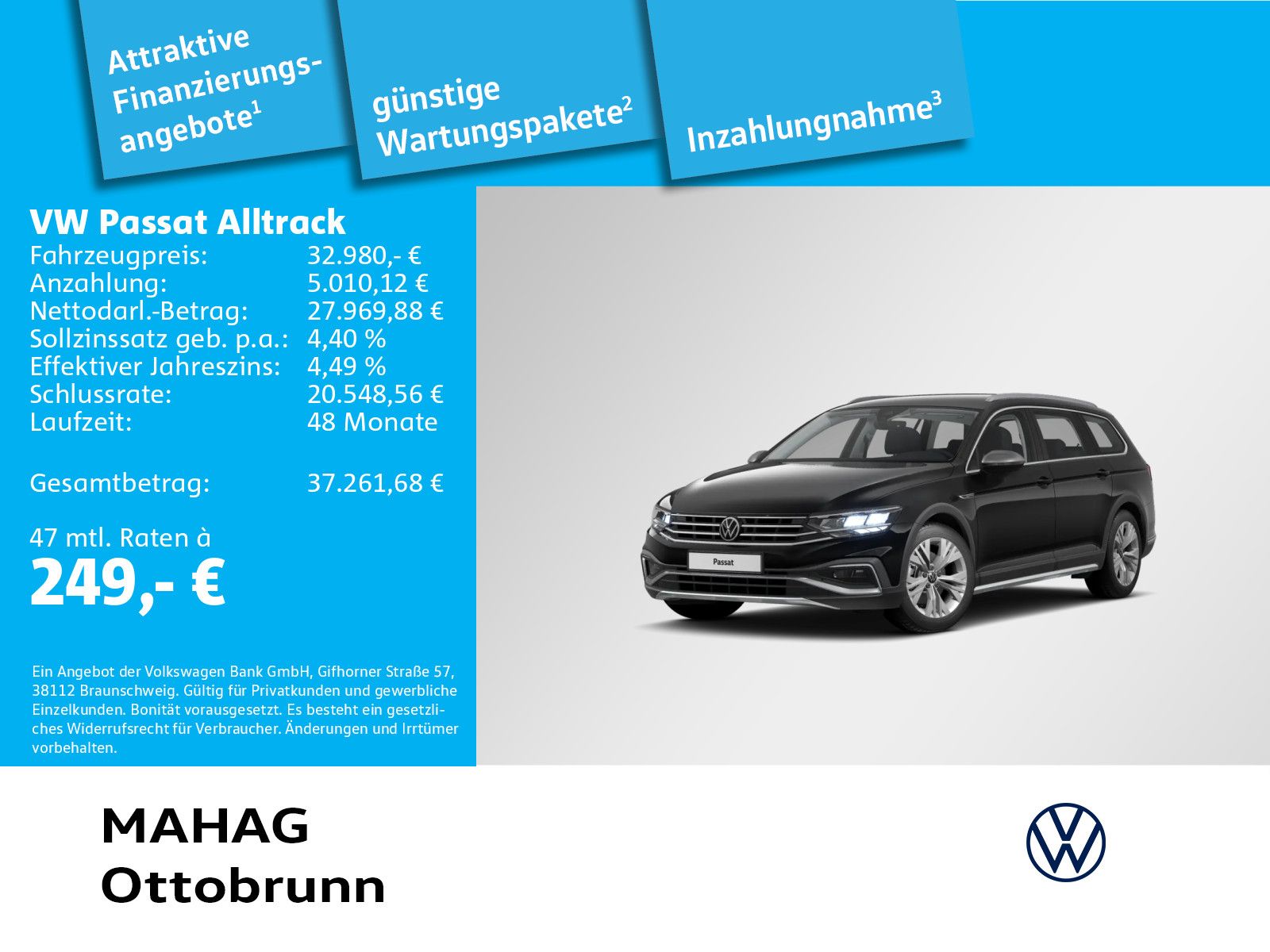 Volkswagen Passat  Alltrack 2.0 TDI 4 Mot AHK LED Navi Park