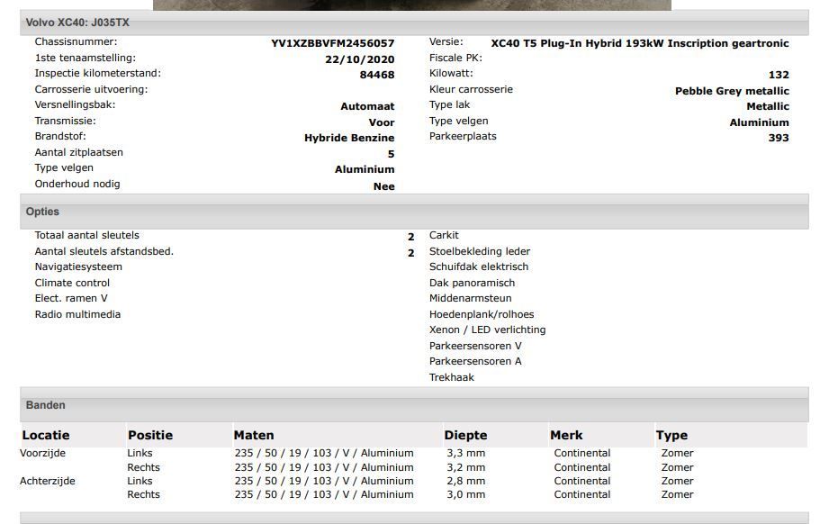 Volvo XC40 T5 180PK Hybride SOH 91% Inscription / Pano