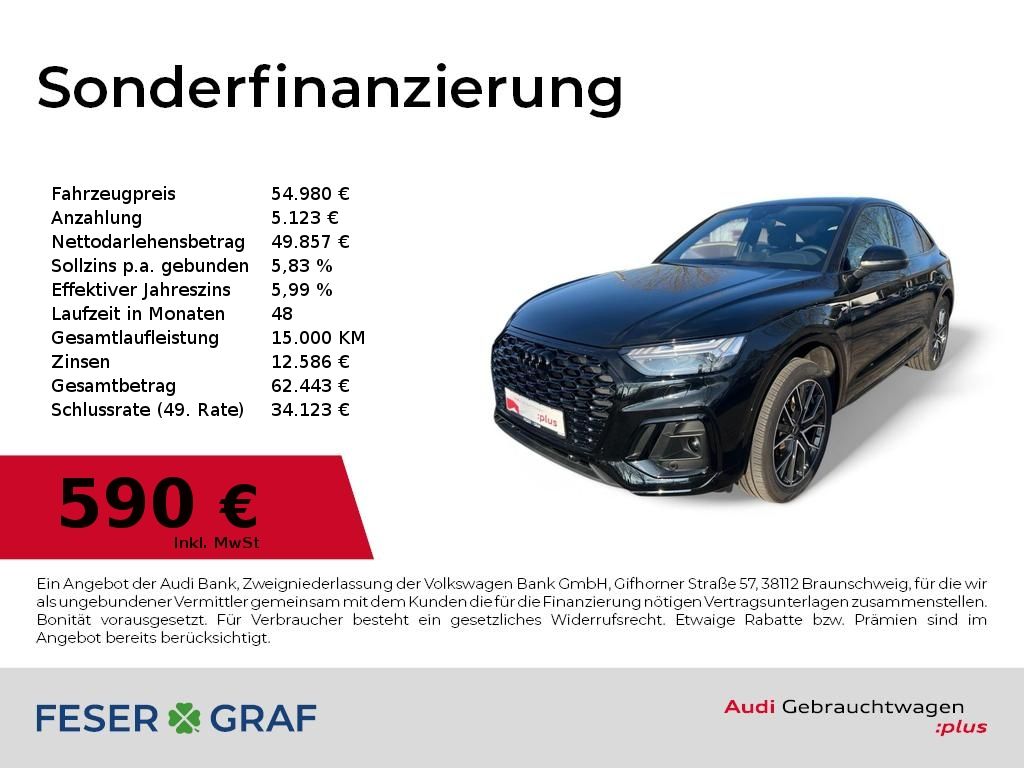Audi Q5 Sportback S-line 40 TDI quattro - Samsaru's Car Outlet