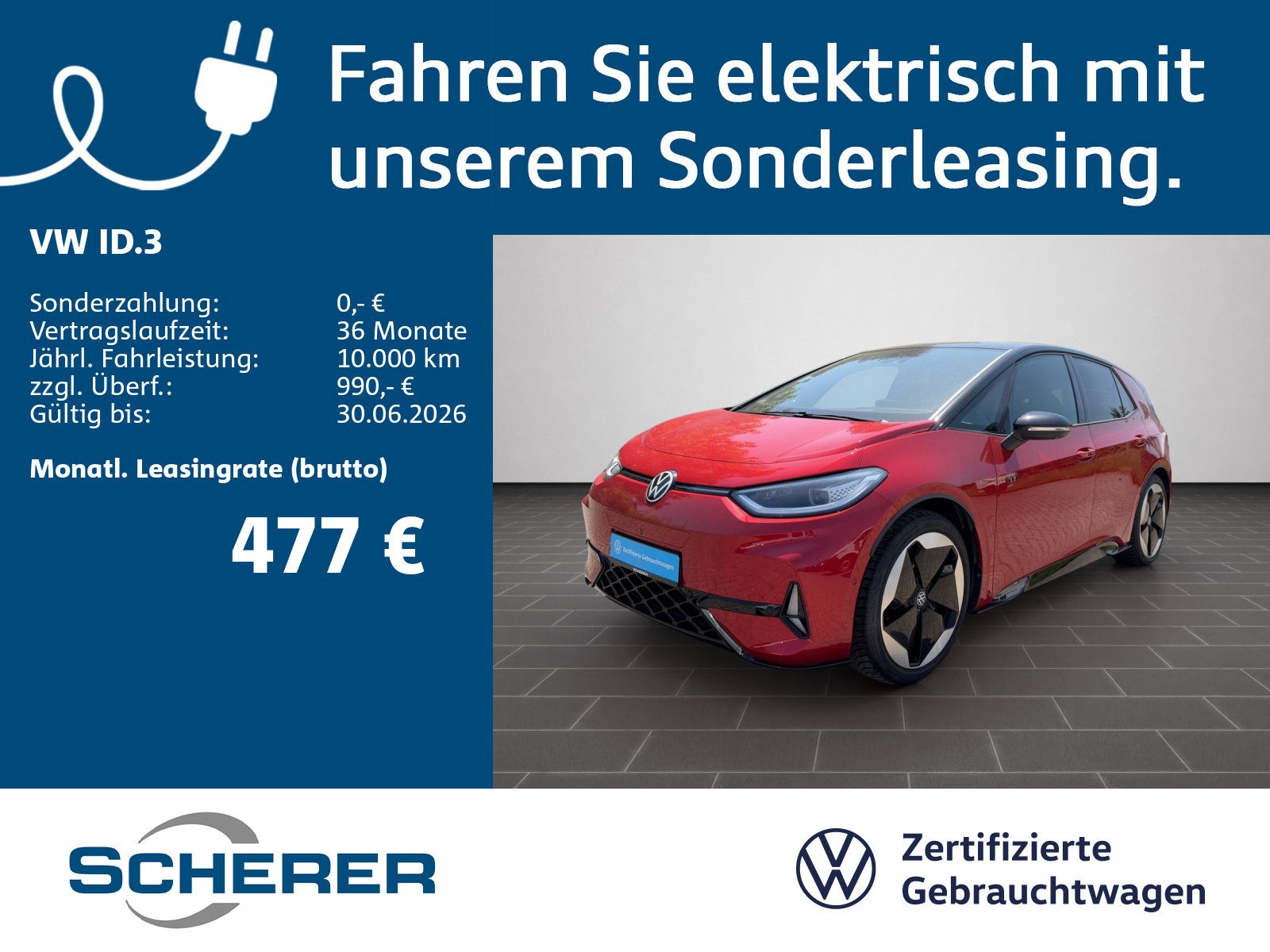 Volkswagen ID.3 GTX 84 kWh SOH:100% WÄPU HUD MATRIX HARMAN