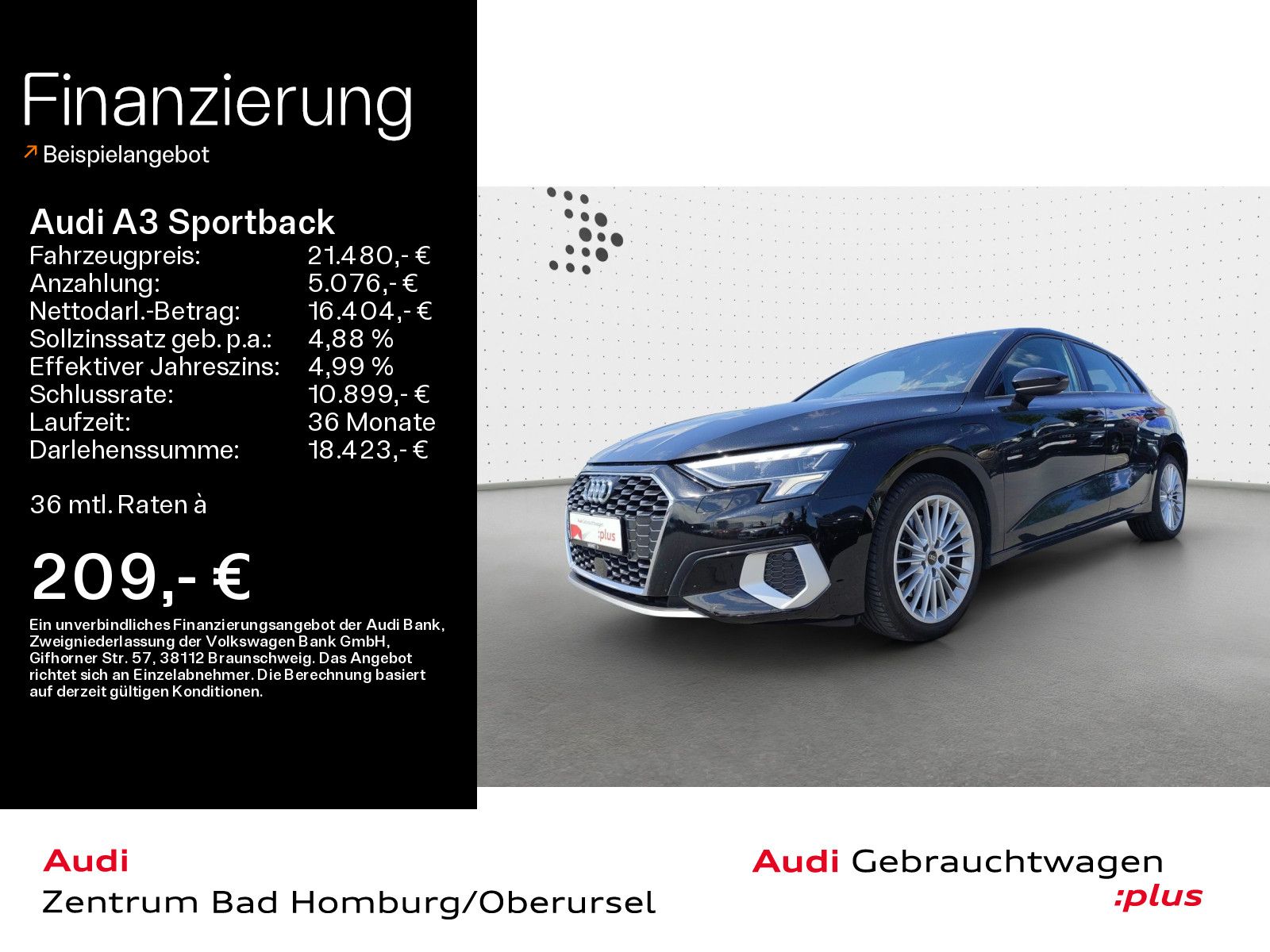 Audi A3 Sportback 40 TFSI e Advanced - Samsaru's Car Outlet