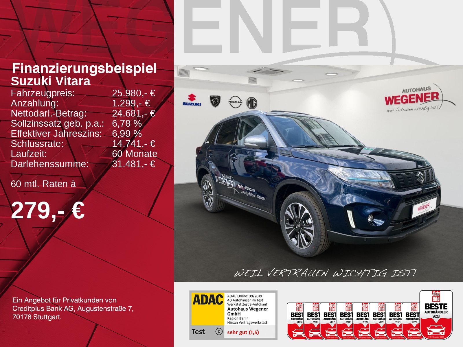 Suzuki VITARA 1.5 COMFORT+ - Samsaru's Car Outlet