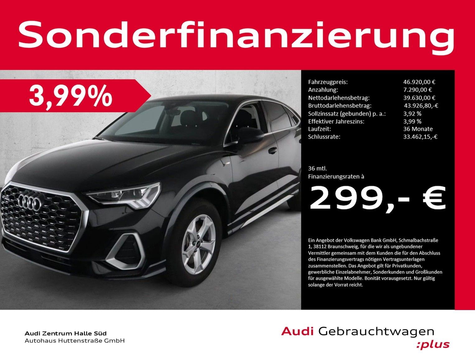 Audi Q3 Sportback 40 TFSI qu S line - Samsaru's Car Outlet