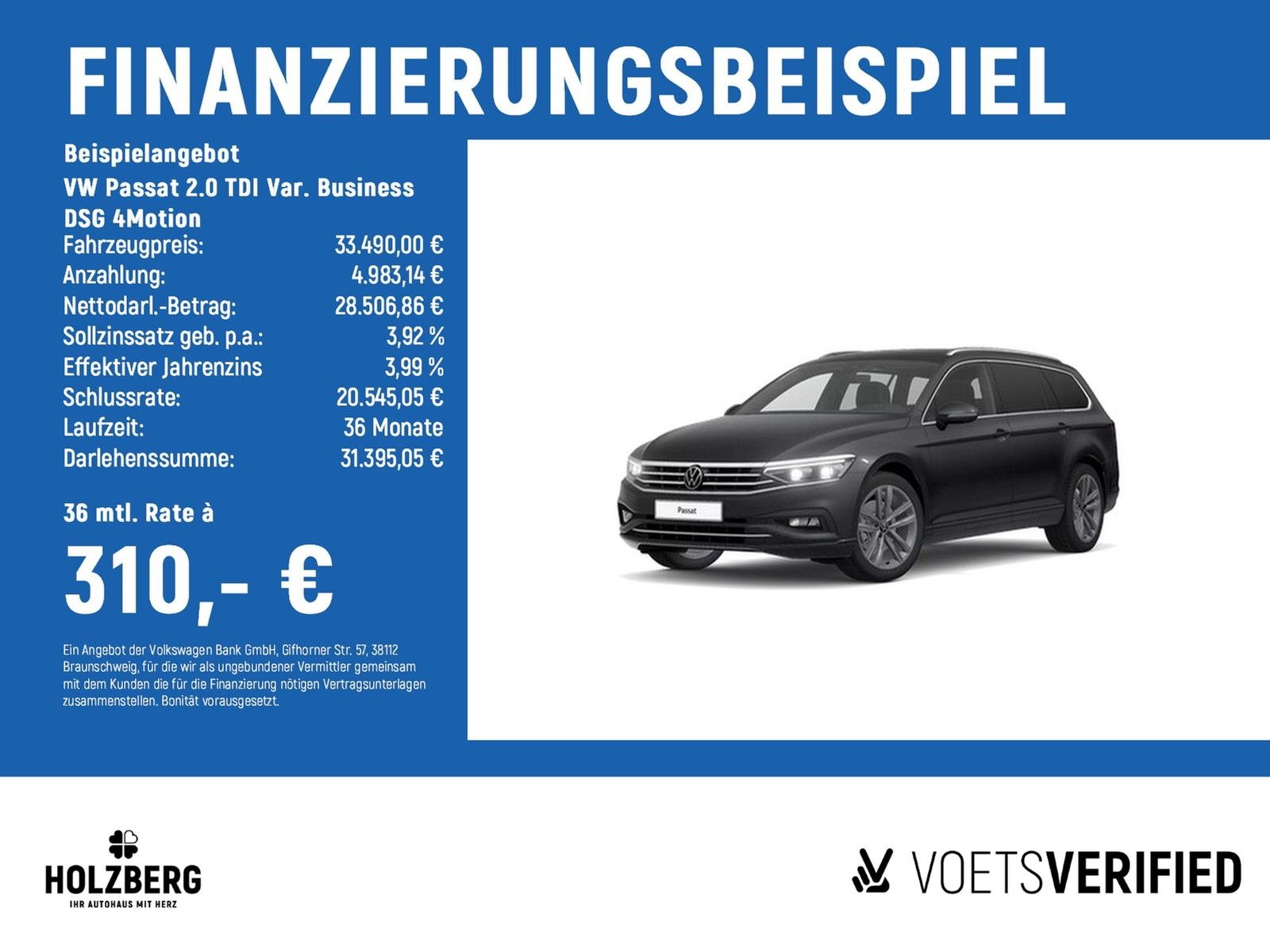 Volkswagen Passat 2.0 TDI Var. Business DSG 4Motion - Samsaru's Car Outlet