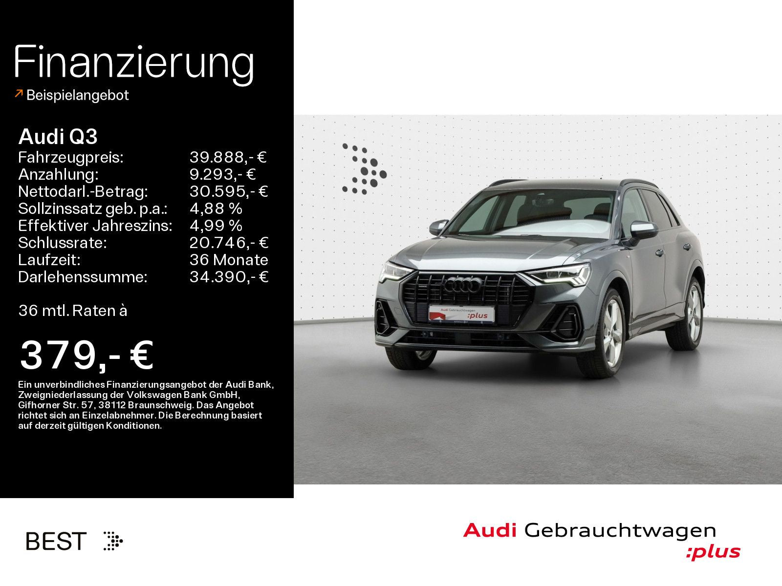 Audi Q3 S line 40 TDI quattro - Samsaru's Car Outlet