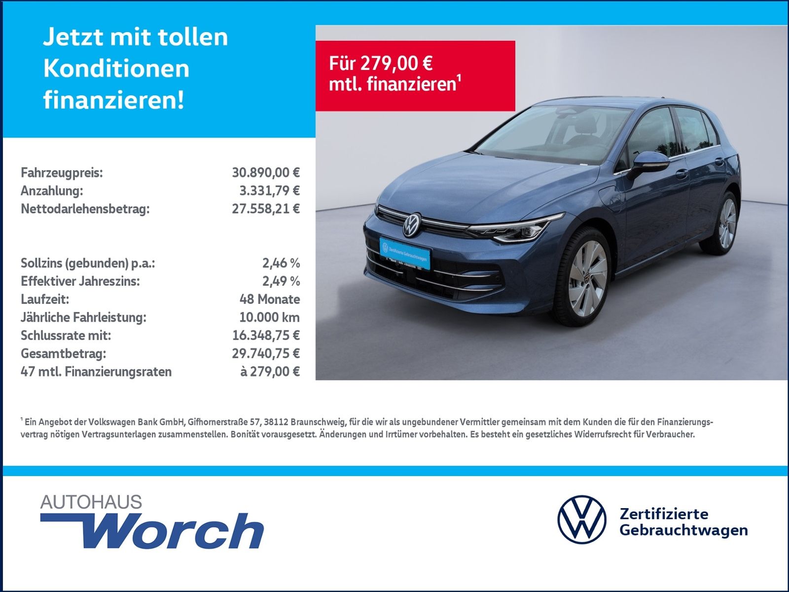 Volkswagen Golf VIII Style 1.5TSI DSG eHybrid AHK+KAMERA