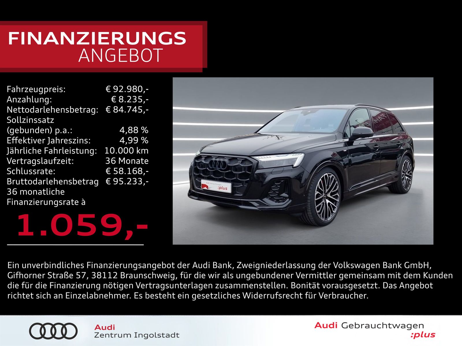 Audi Q7 50 TDI qu 2x S line HD-MATRIX STHZG PANO B&O