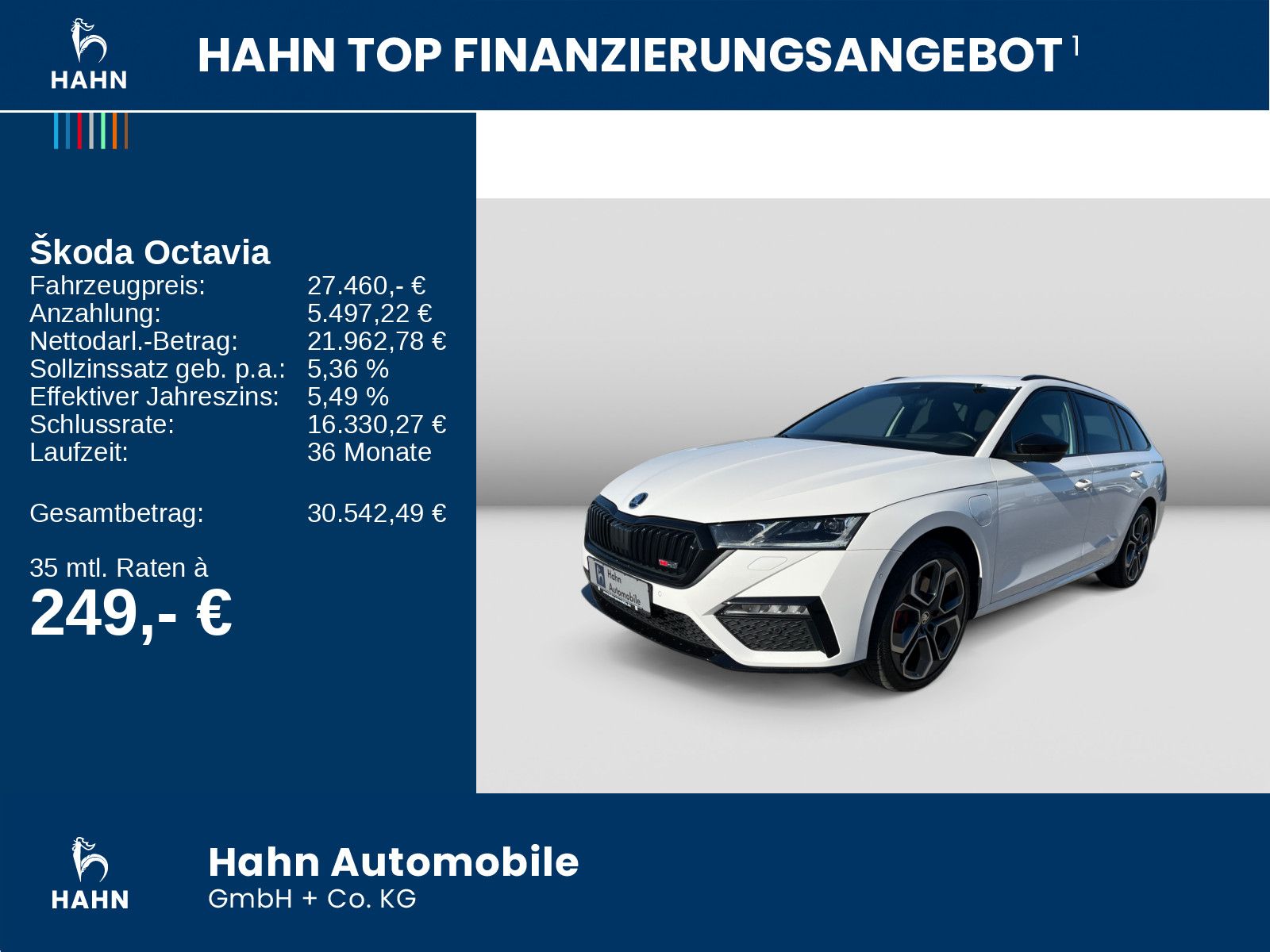 Skoda Octavia Combi RS 1.4TSI iV DSG Pano HuD Matrix
