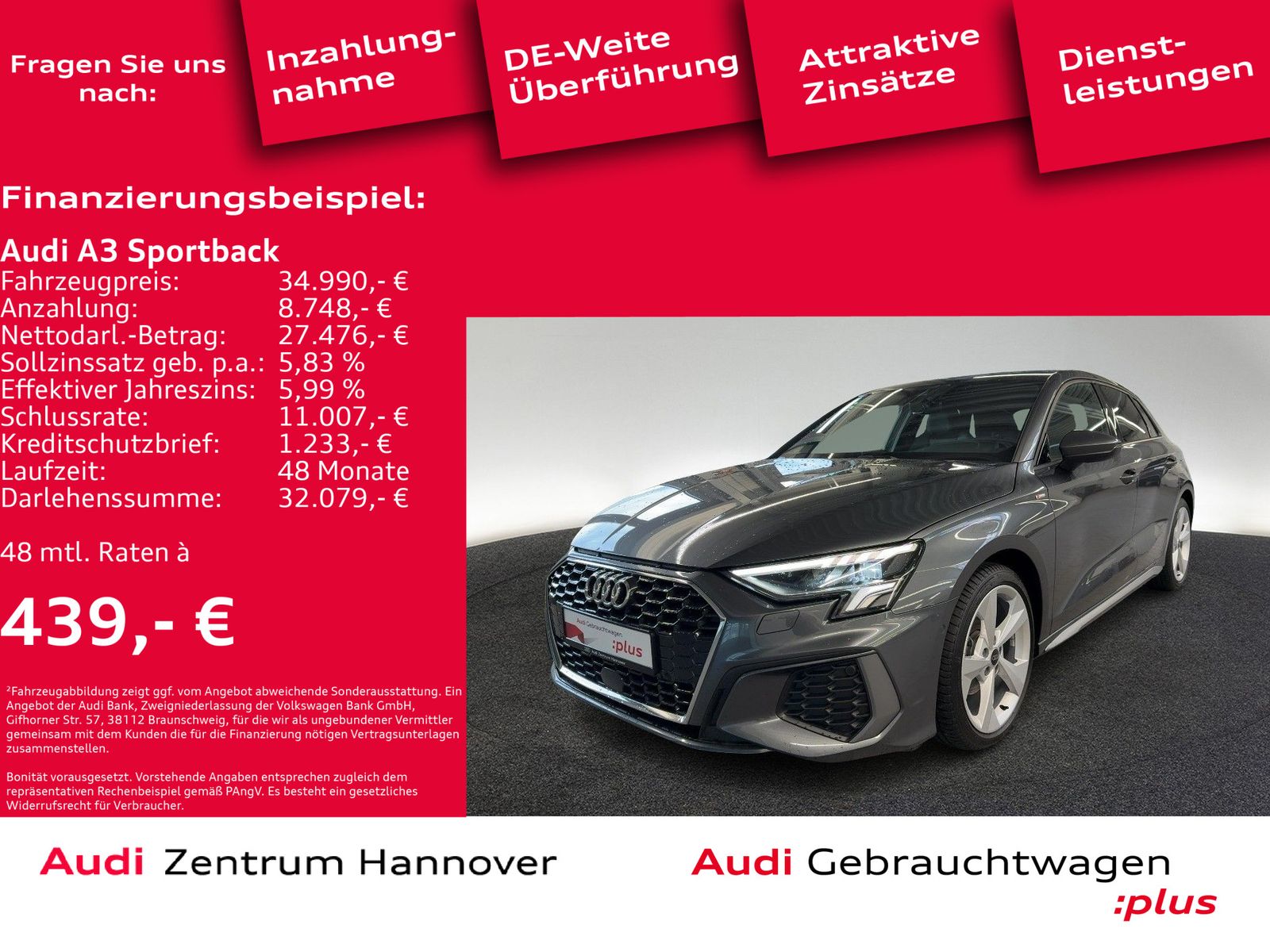 Audi A3 Sportback 35 TFSI S line - Samsaru's Car Outlet