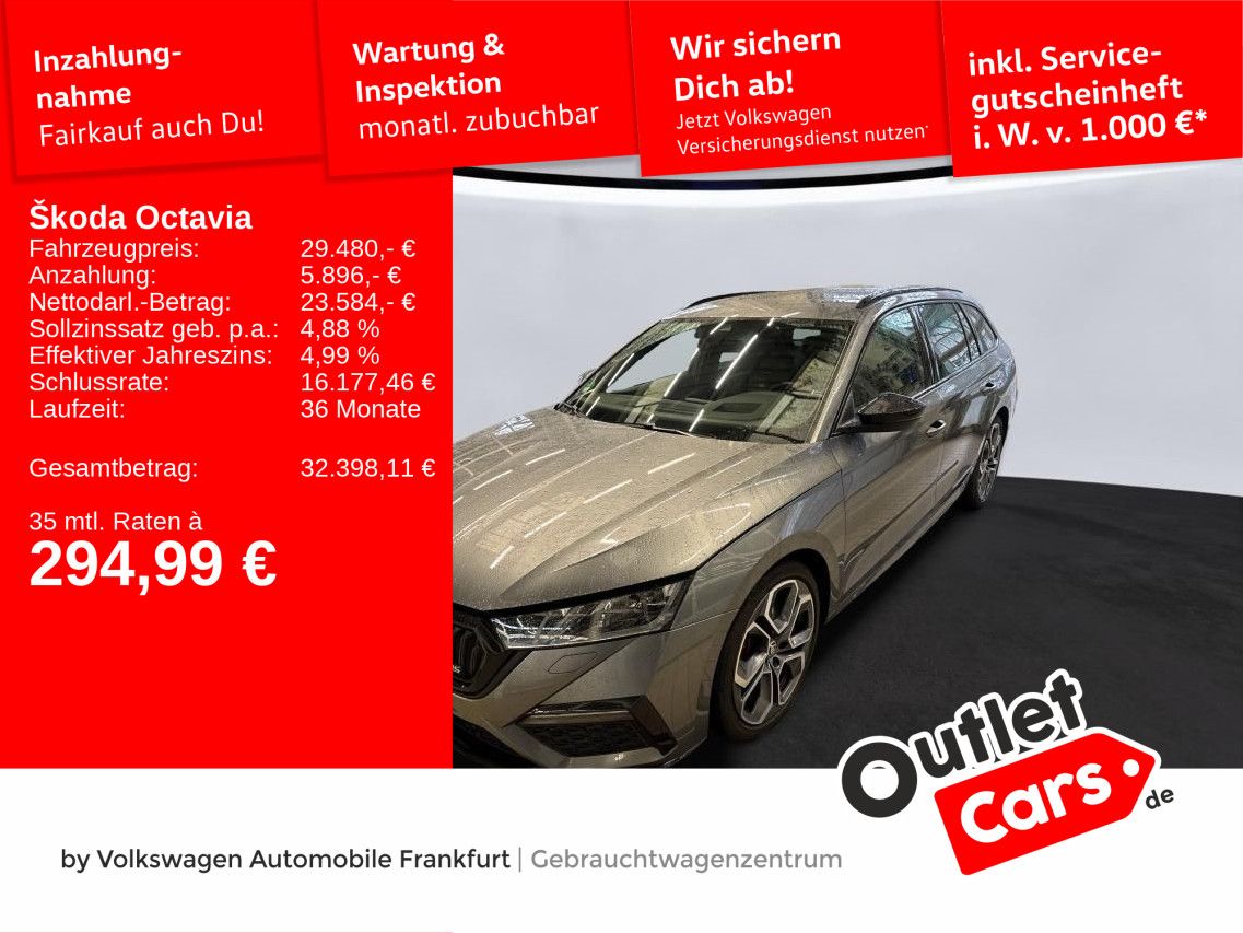 Skoda Octavia Combi RS 4X4 2.0 TDI DSG AHK STHZG HUD N